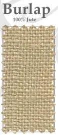 4' Custom Printed Burlap Fitted Table Cover - Single Color Print