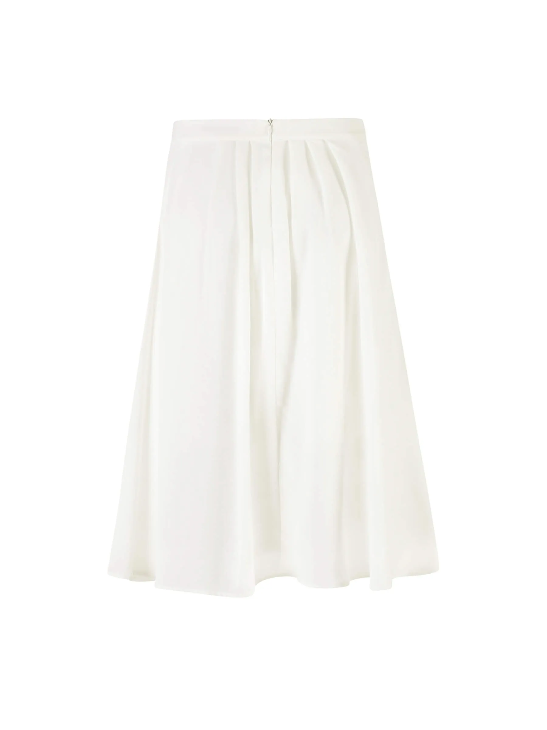 A-line Pleated Midi Skirt