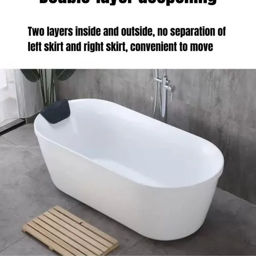 Acrylic small apartment bathtub - 1300mm