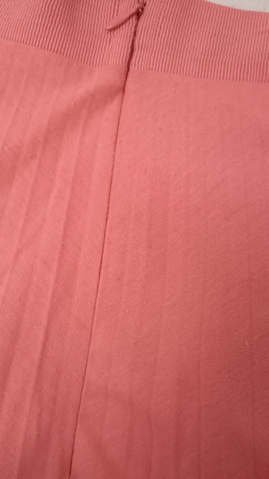 ANN TAYLOR Ladies Pink Side Zip Knee Length Stretch Pleated Skirt Size US4 UK8
