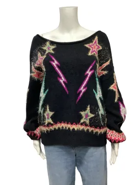 Anthropologie Pilcro Sparkle Crew Print Size: S
