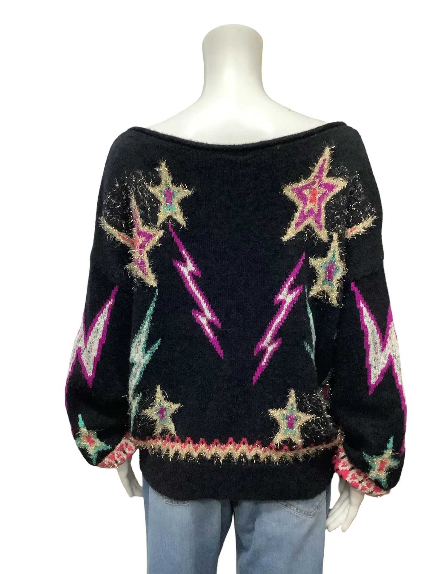 Anthropologie Pilcro Sparkle Crew Print Size: S