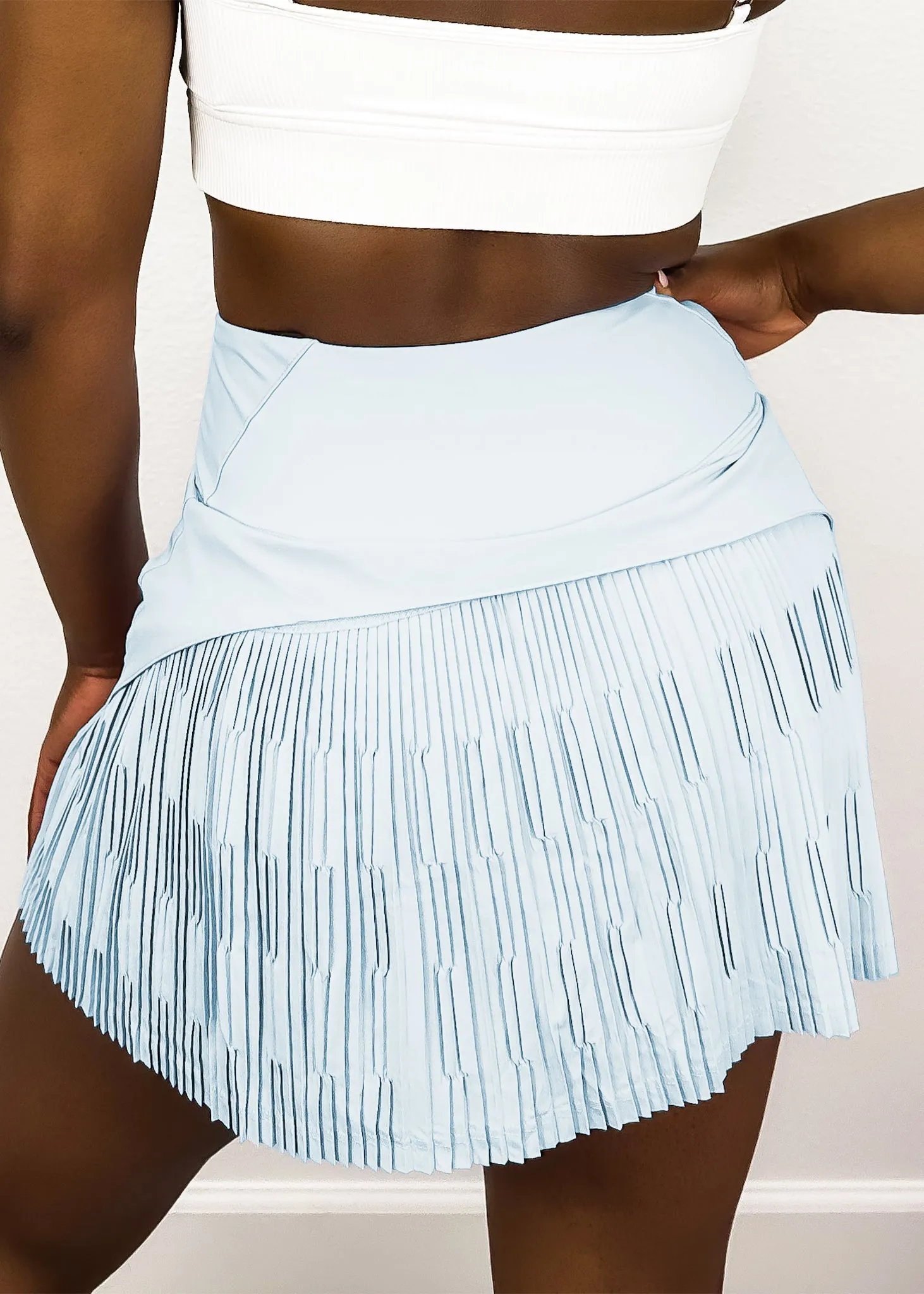 Back Pleated Lined Tennis Skirt by Anna-Kaci