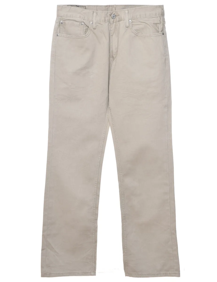 Beige Levi's Straight-Fit Trousers - W34 L33