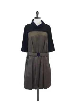 Cacharel - Colorblock 3/4 Sleeve Dress Sz M