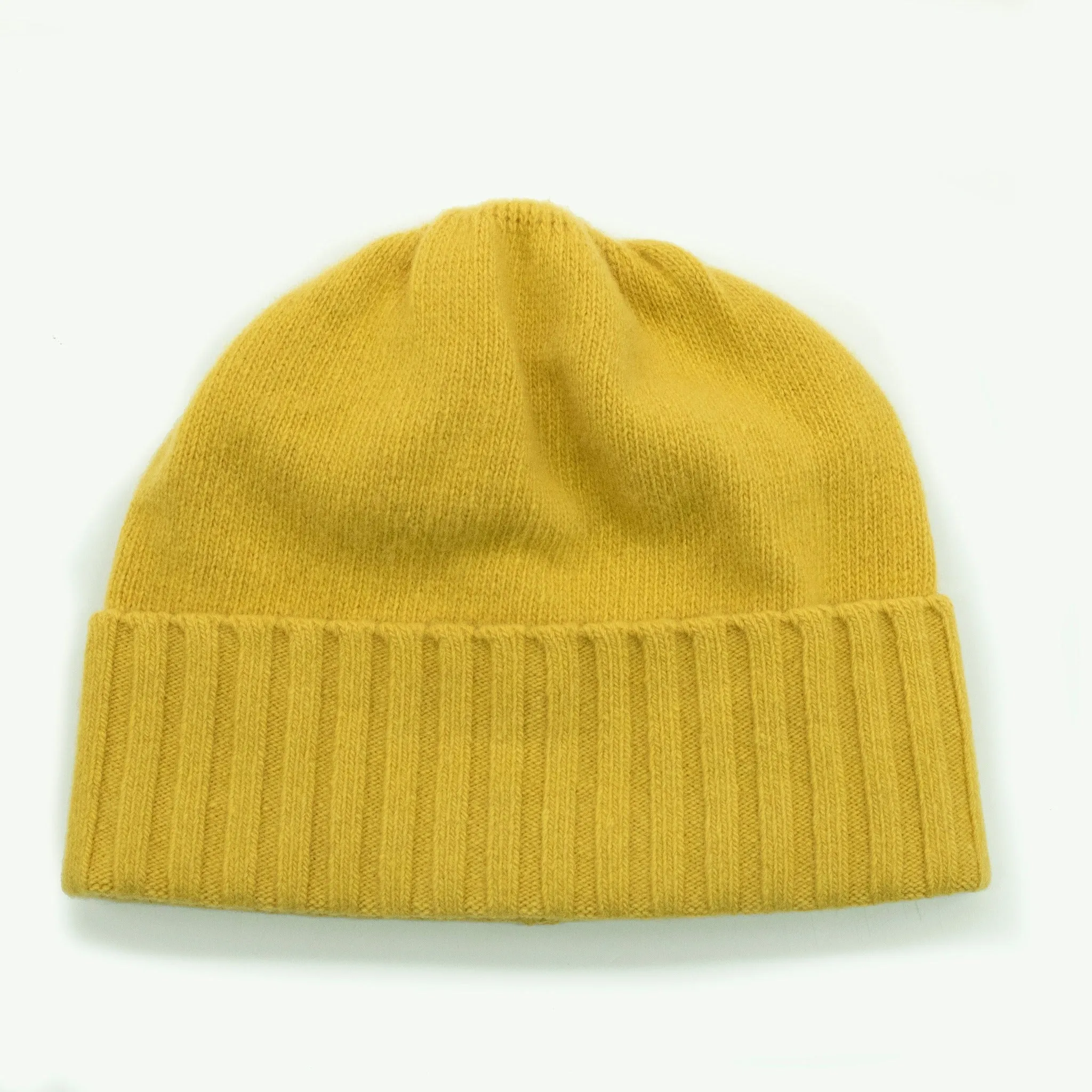 Cashmere Hat With Ribbed Cuff