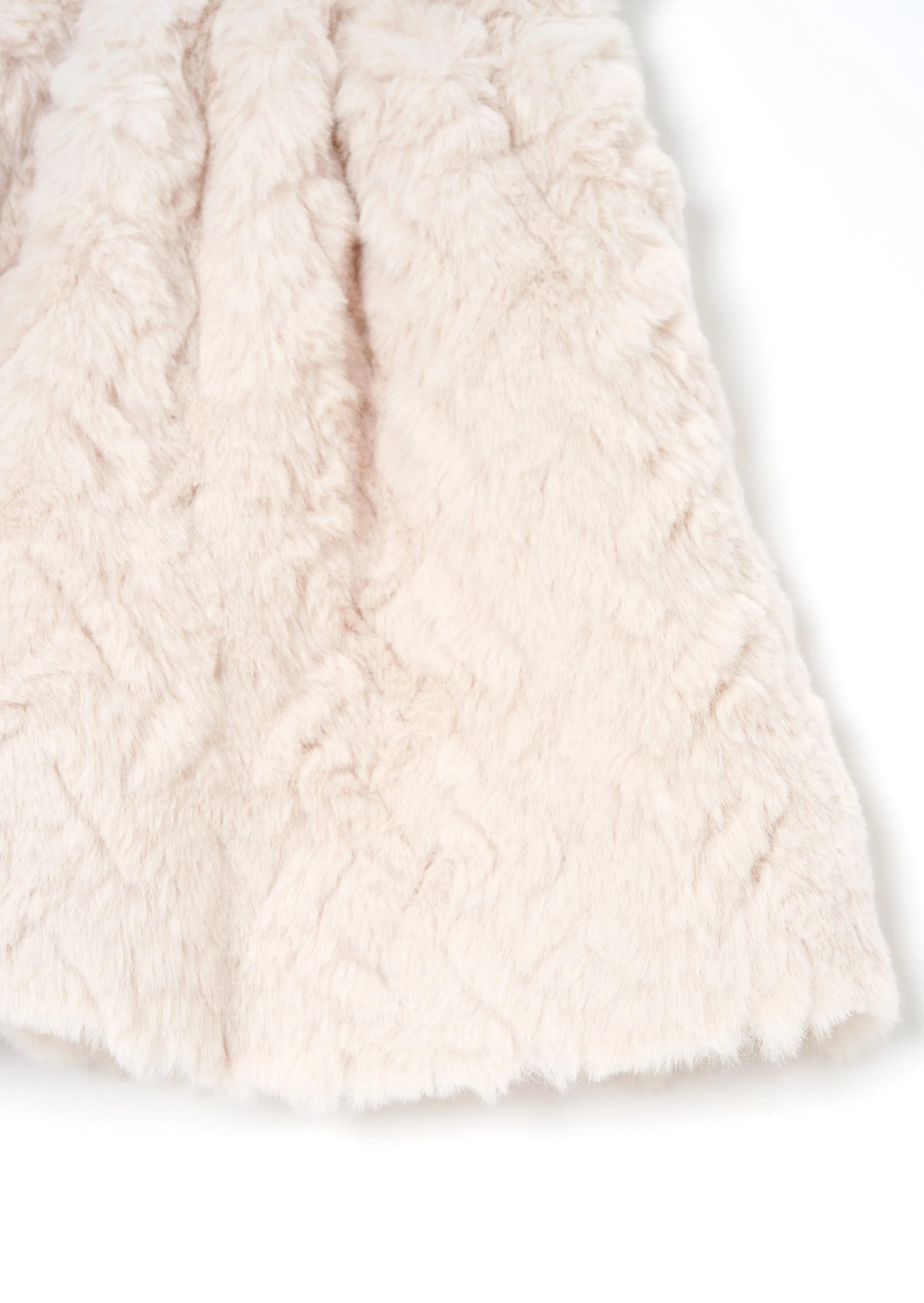 Cecile Taupe Fur Skirt