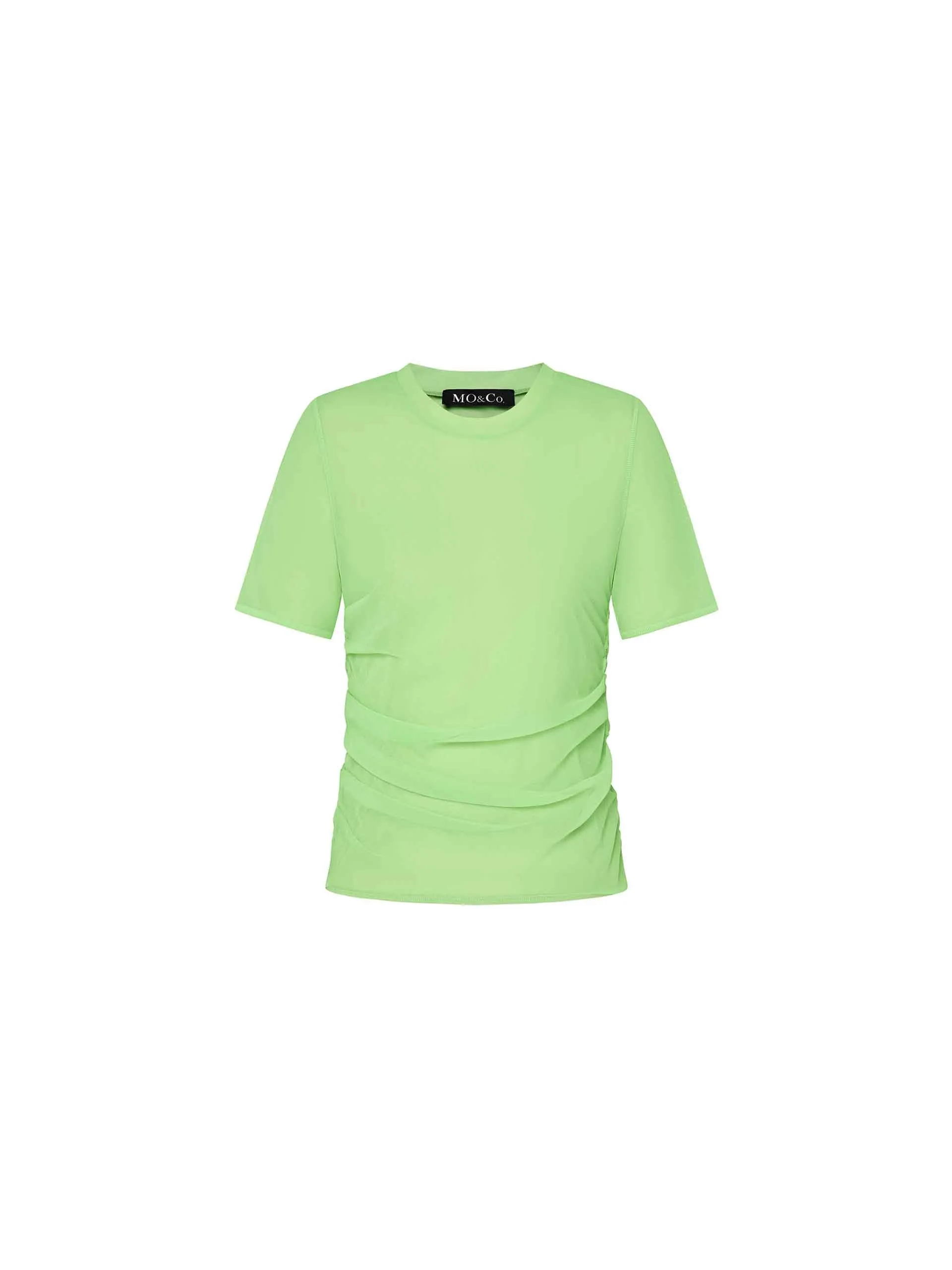 Chiffon Layered Pleated T-shirt