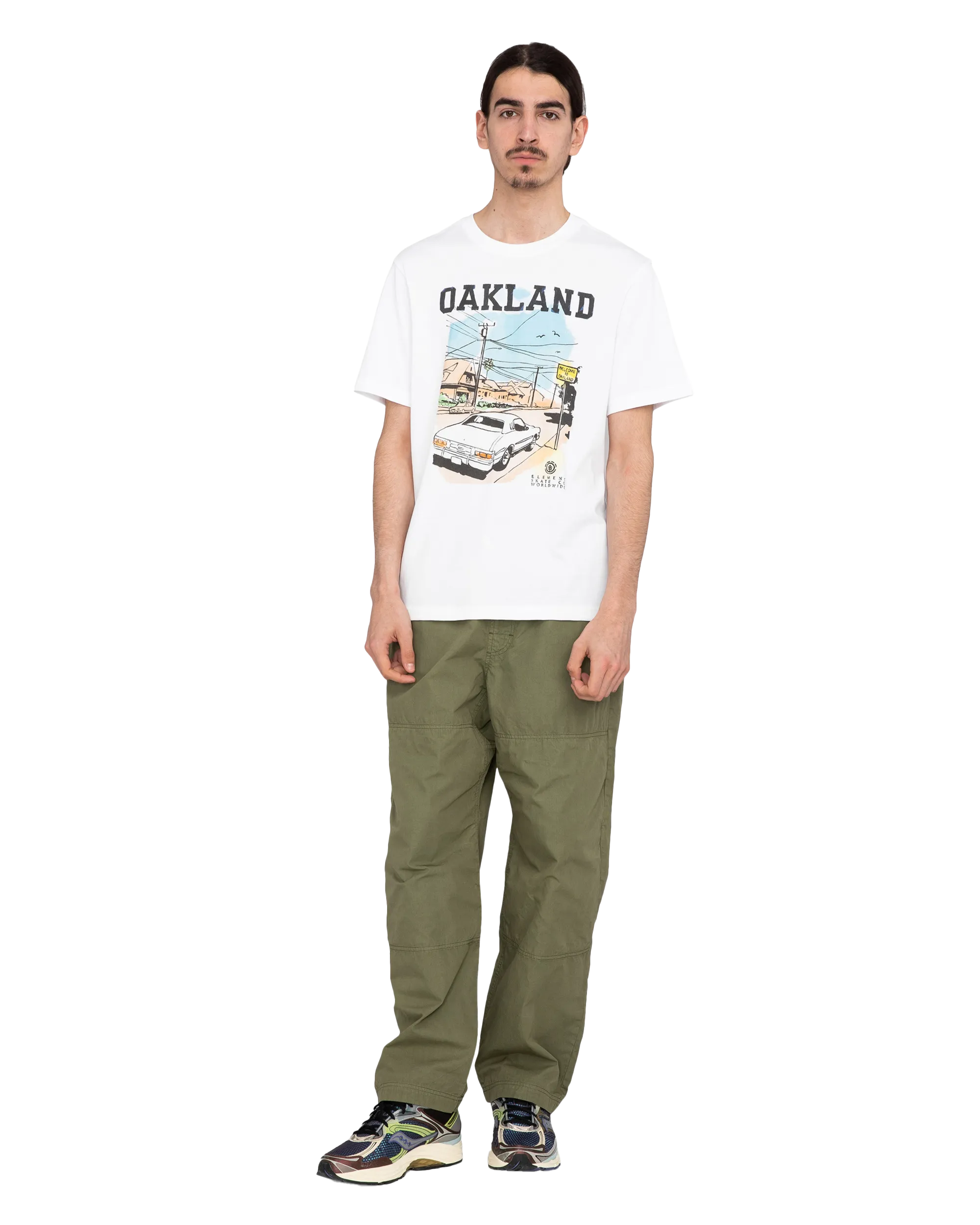 Chillin Double Knee Trousers in Beetle