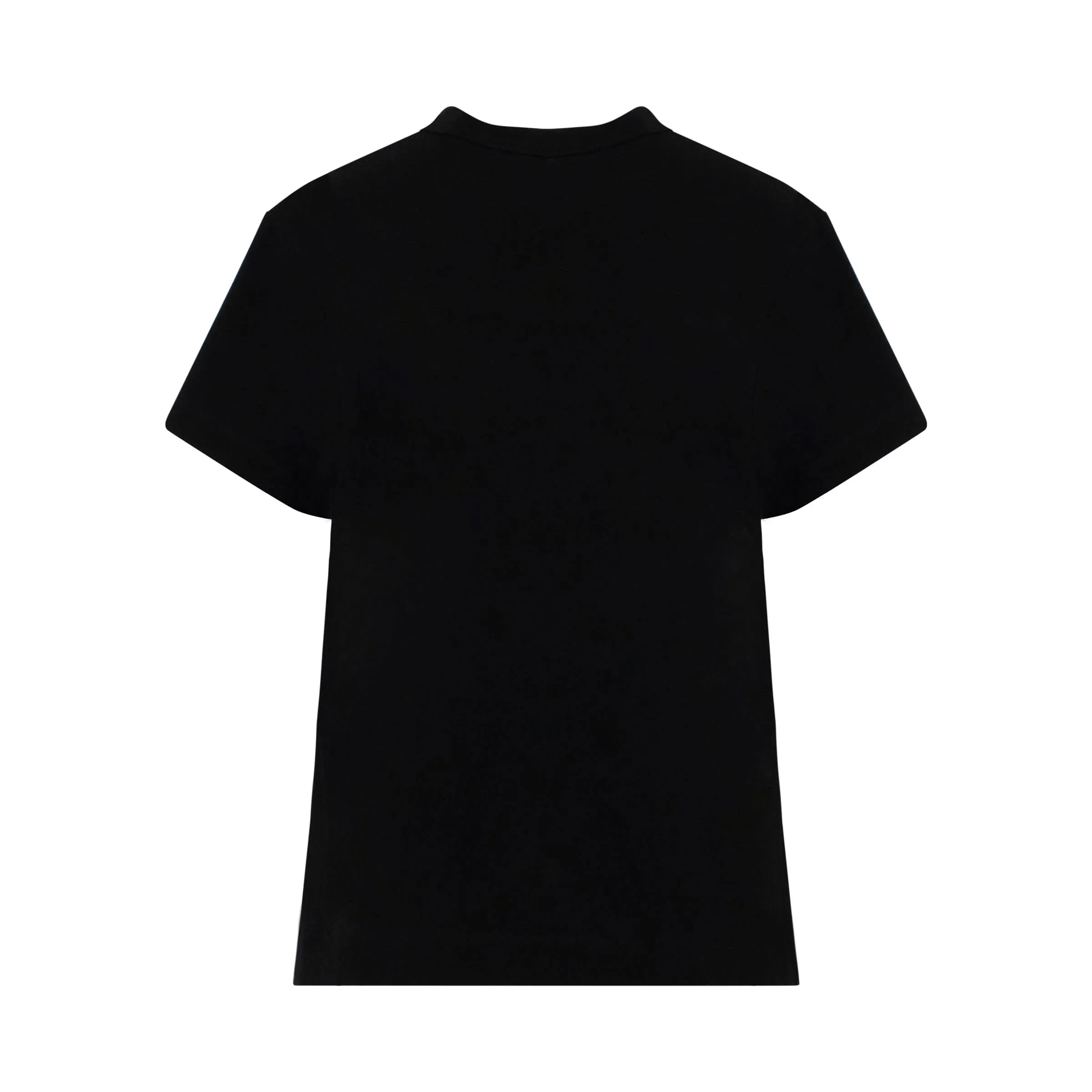 Classic Pleated Side T-Shirt in Black