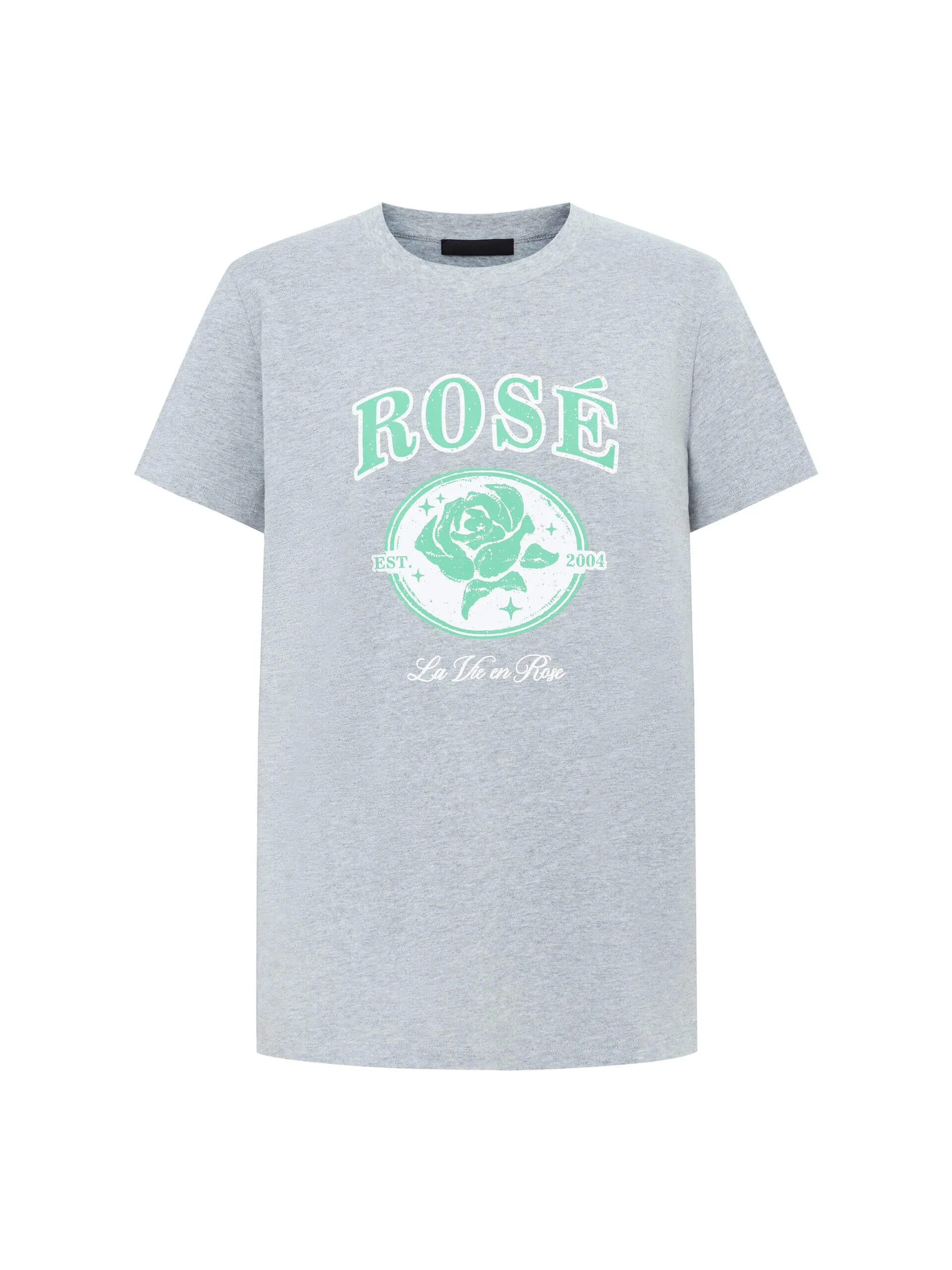 Cotton Rose Print T-shirt