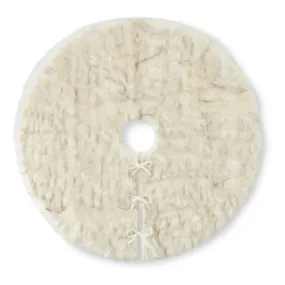 CREAM FAUX FUR TREE SKIRT