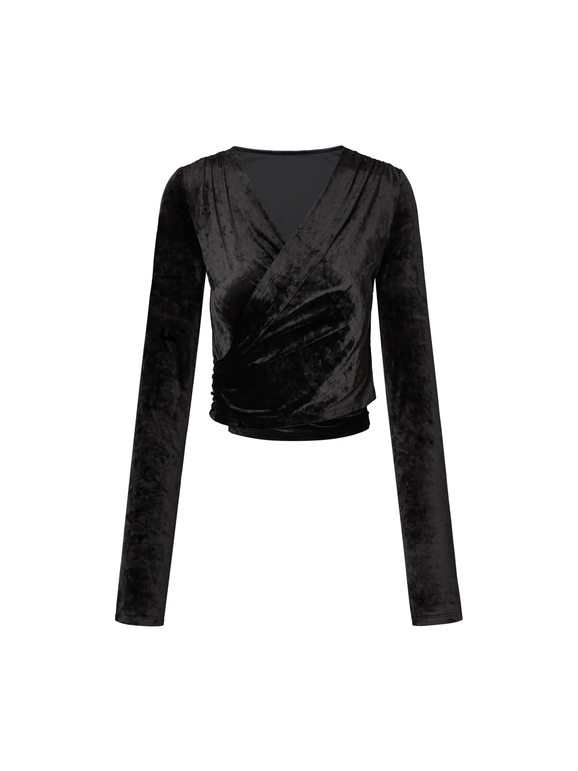 Cropped V-neck Top