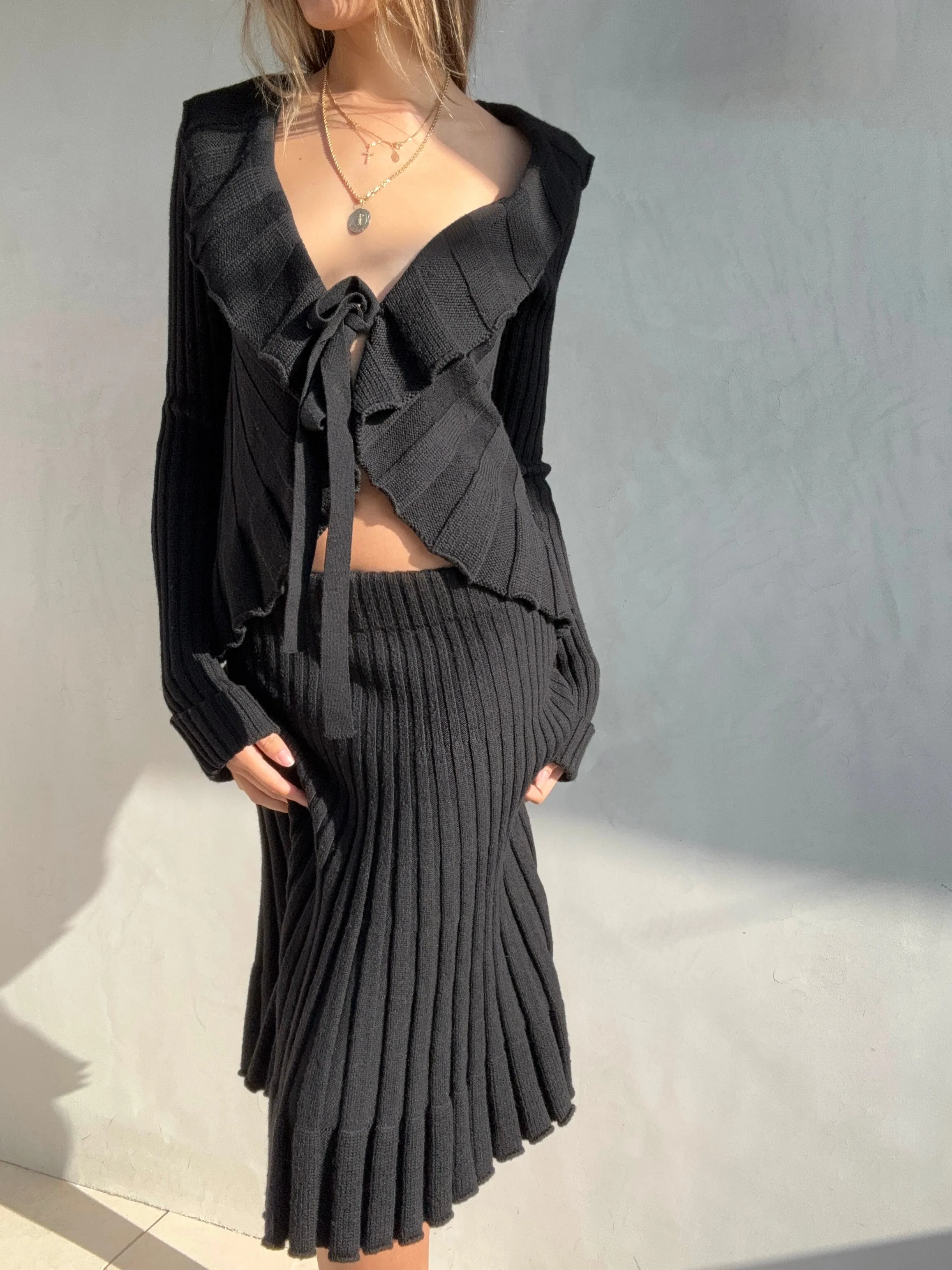 Early 2000s Valentino Roma Knit Set