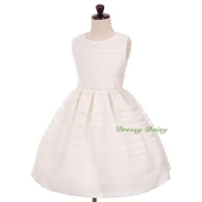 FG334 Embroidery Jacquard Dress Flower Girl Wedding Occasion Birthday Size 4-11