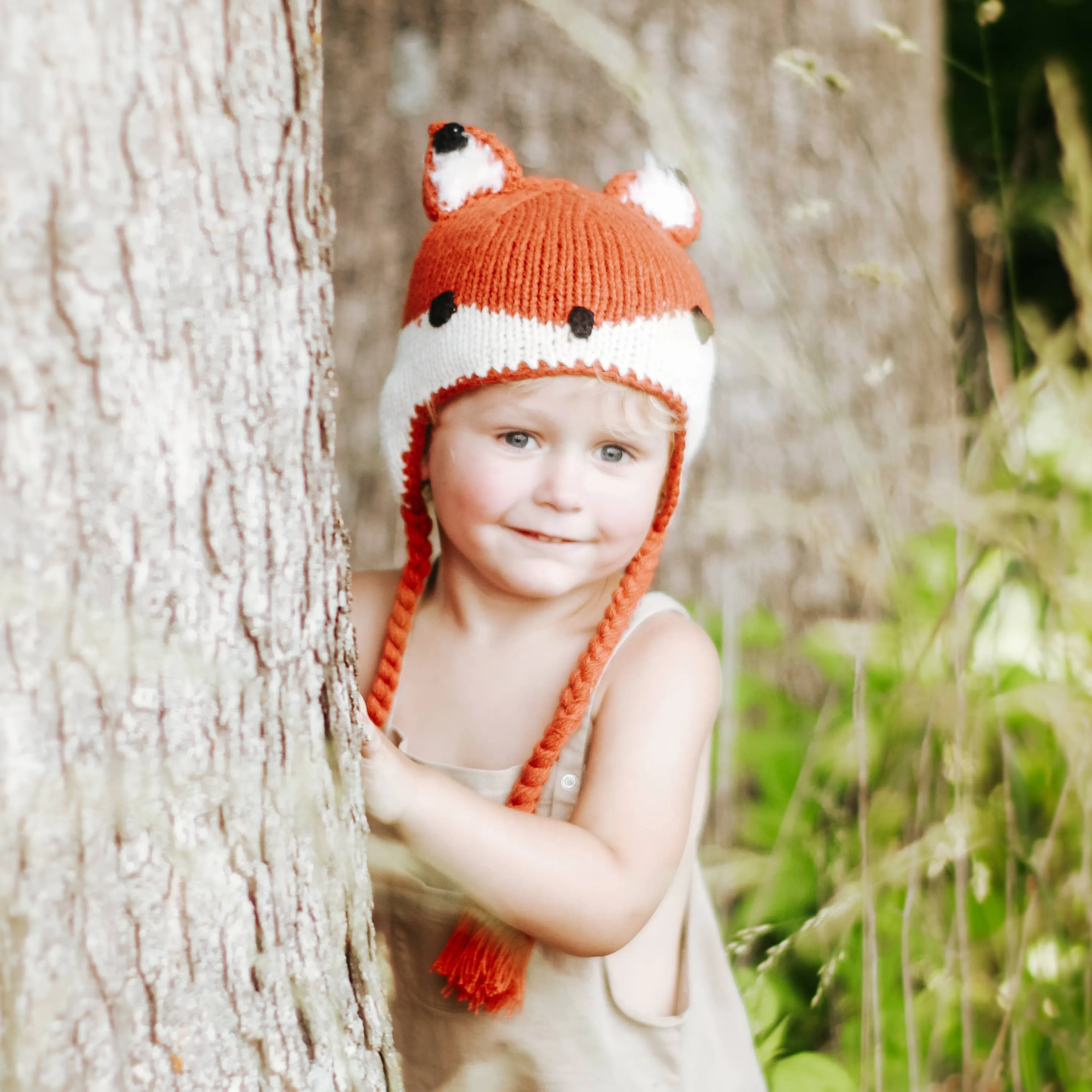 Fox Earflap Beanie Hat-Huggalugs