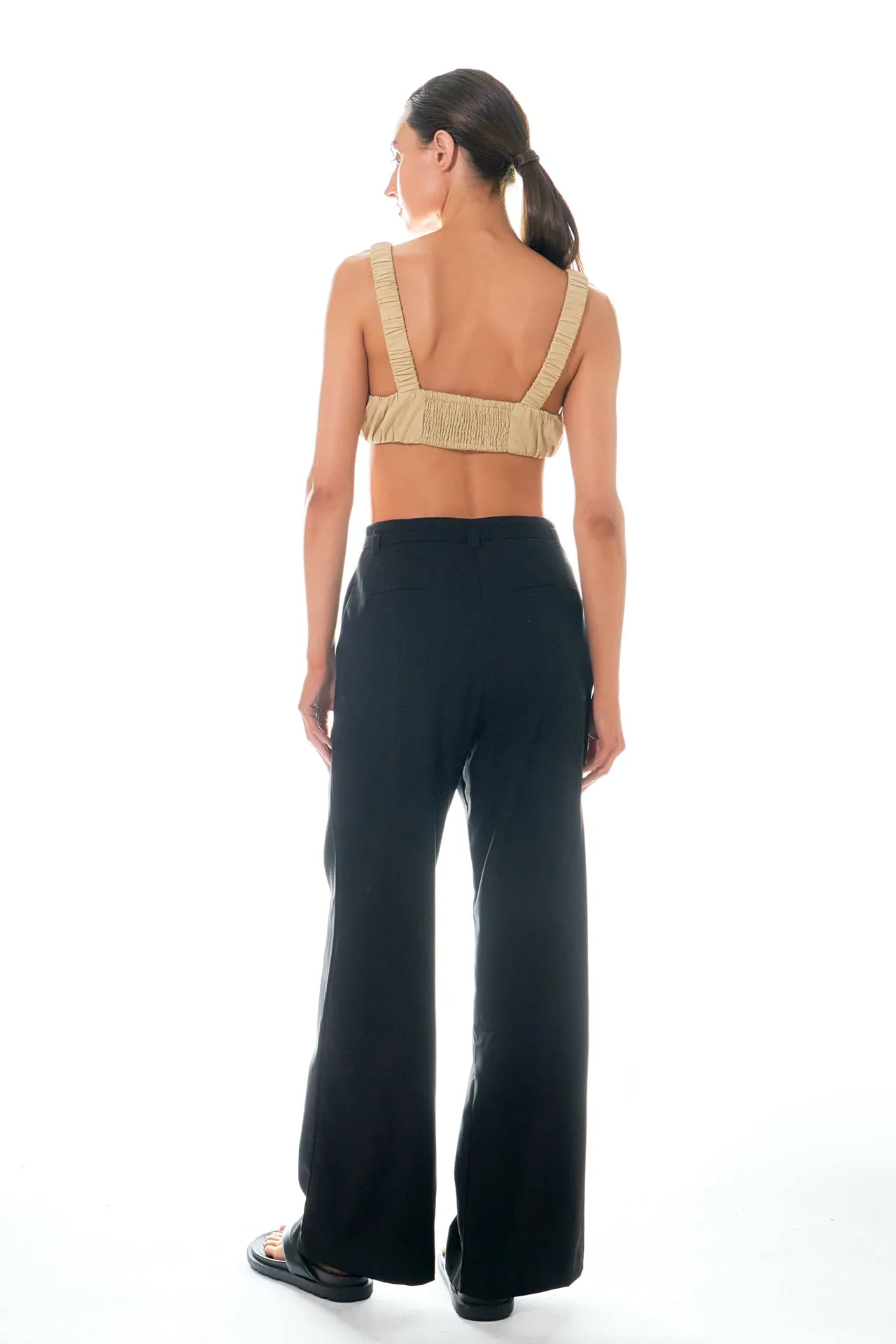 Grey Lab - Pleated Wide Pants with Belt