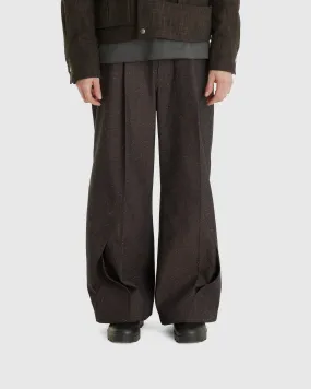 Intertwined Structure Tailored Wide Leg Trousers