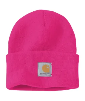 Knit Cuffed Beanie - Pink Glow