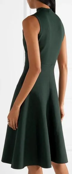Lace-up Stretch Knit Dress