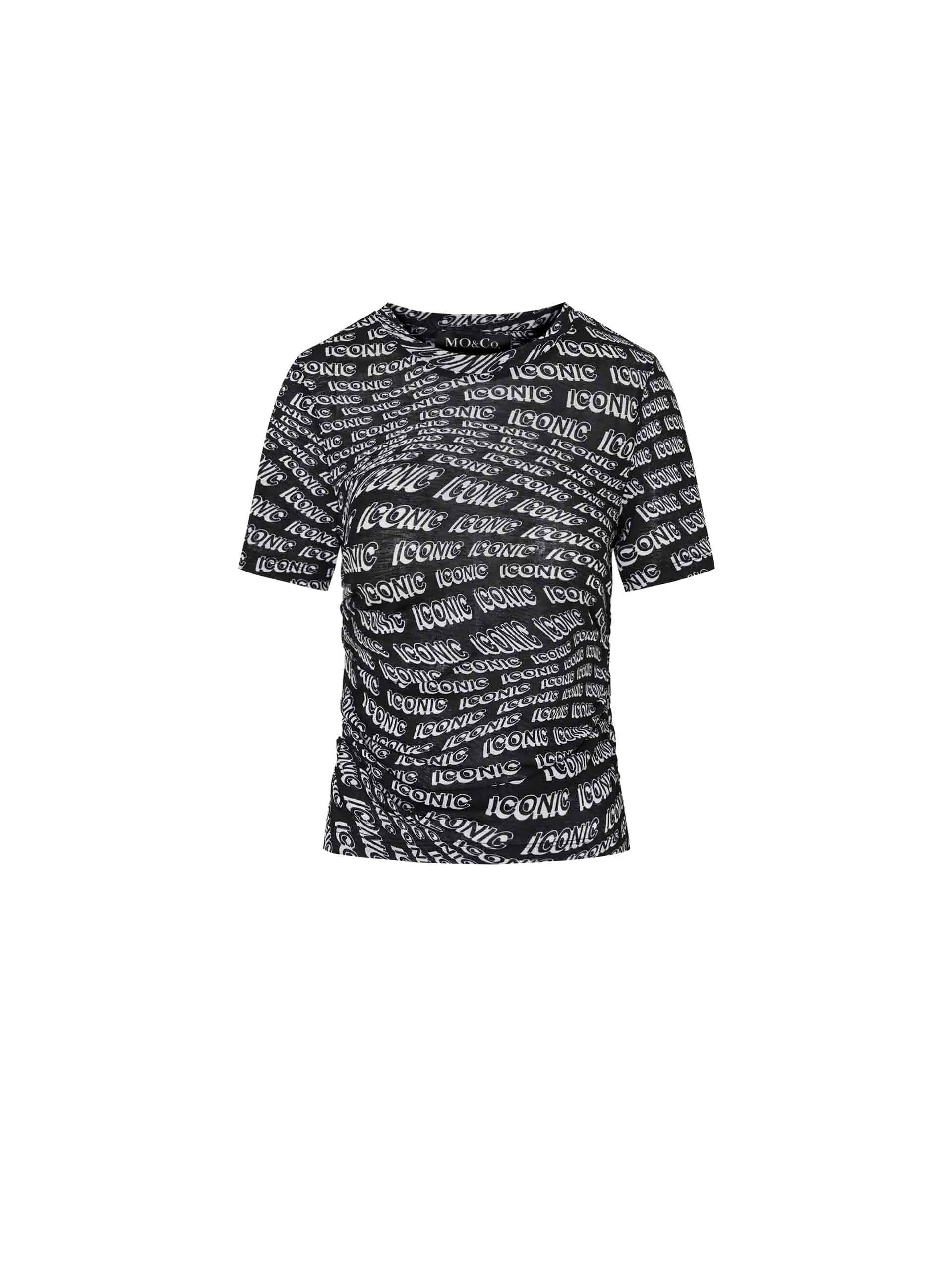 Letter Print Slim Fit T-shirt