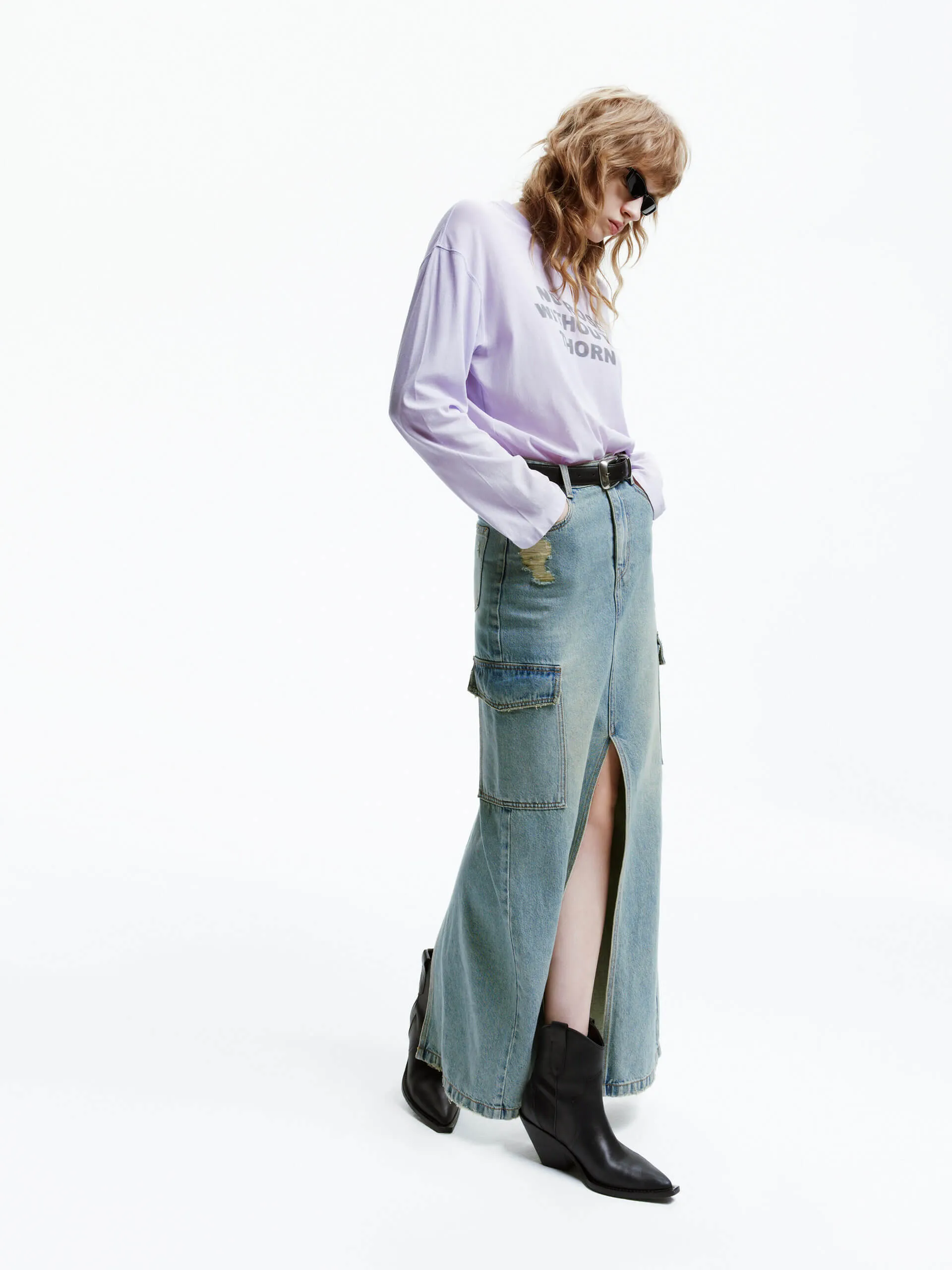 Long Sleeve Letter T-shirt