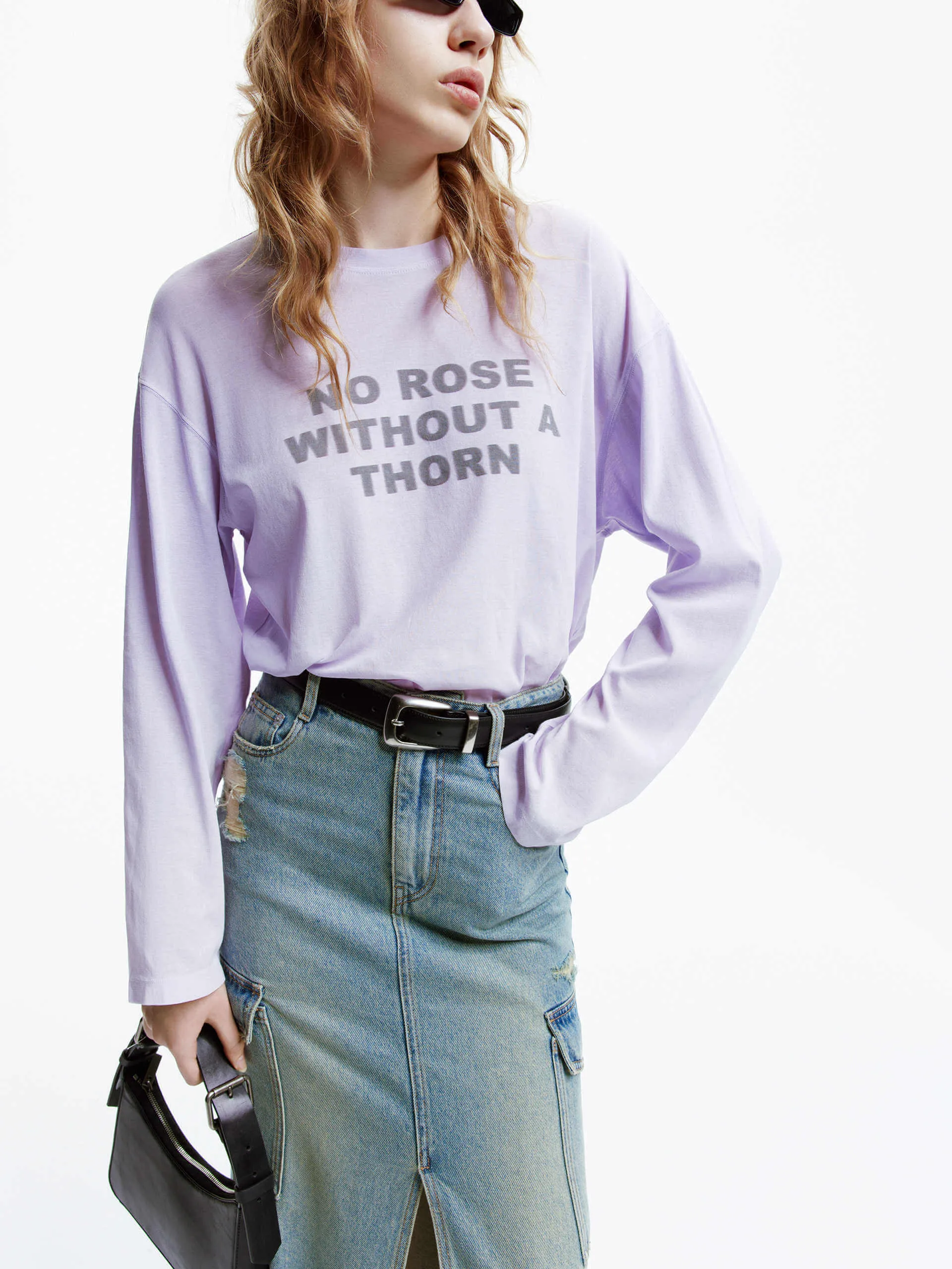 Long Sleeve Letter T-shirt