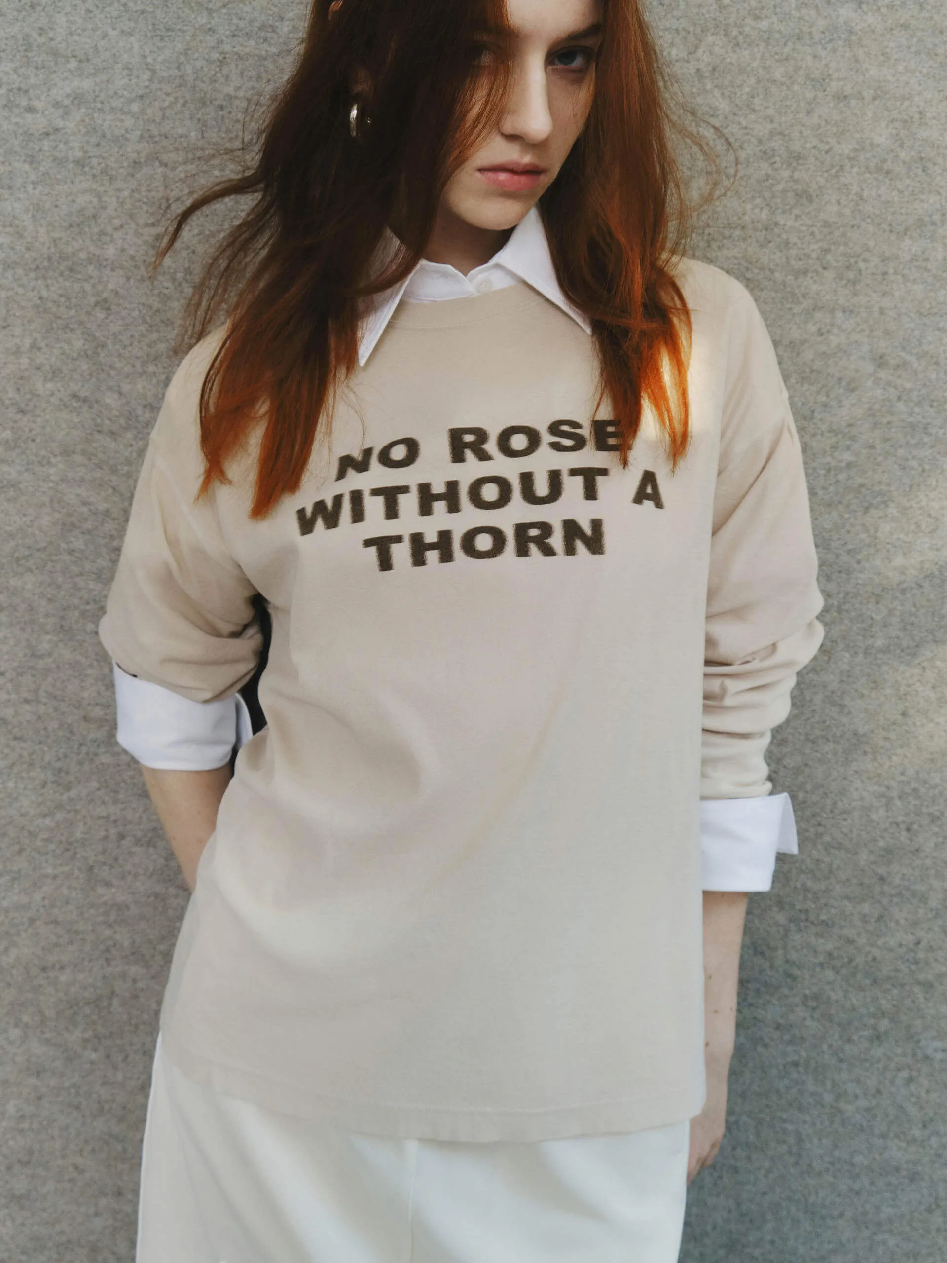 Long Sleeve Letter T-shirt