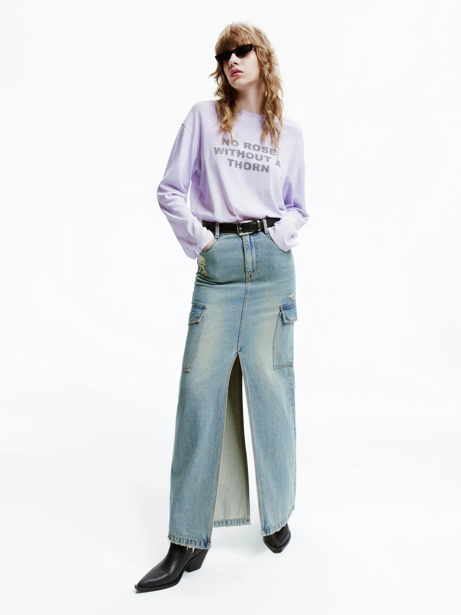 Long Sleeve Letter T-shirt