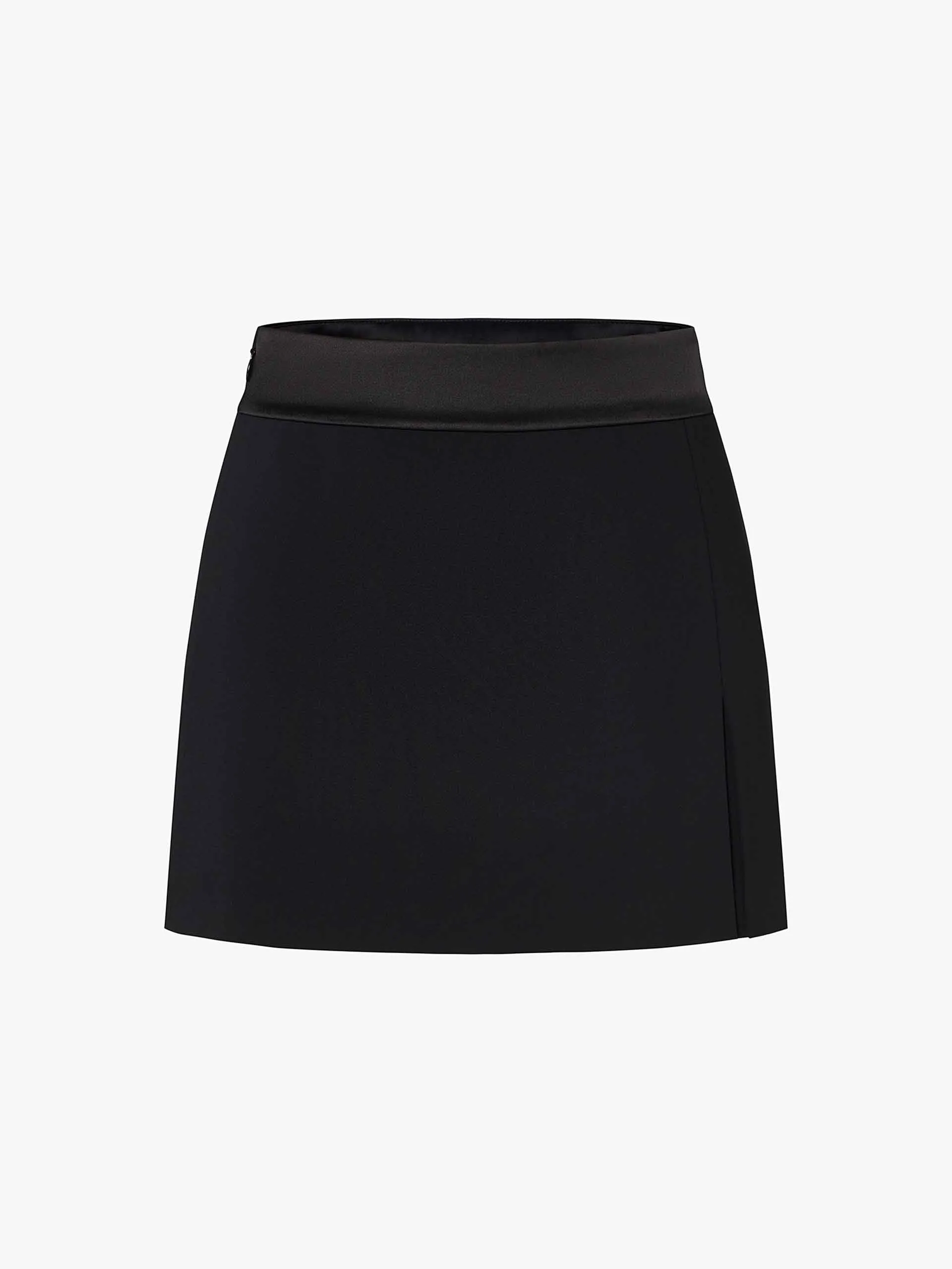 Mini Length Slit Skirt