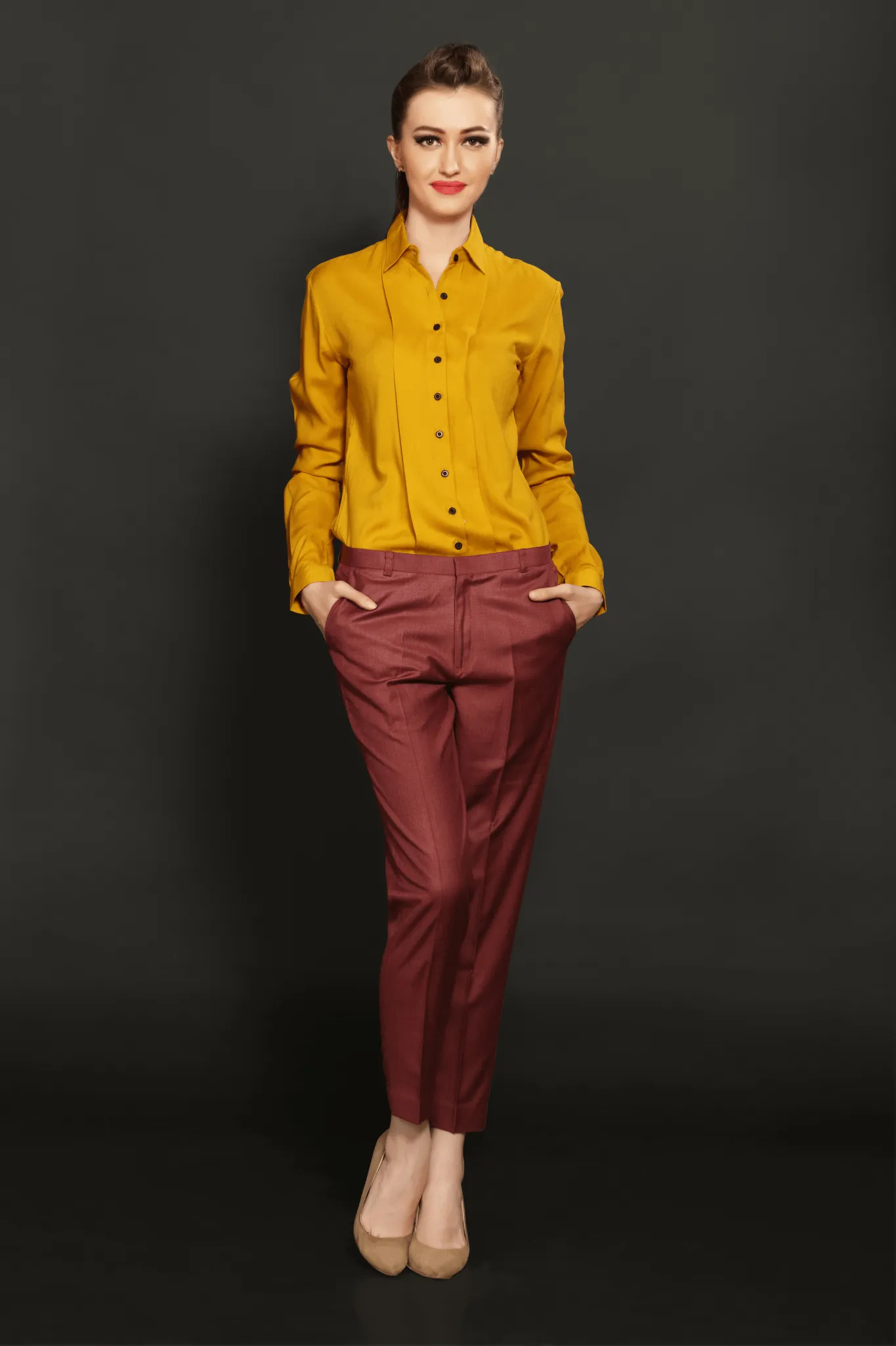 Mustard Panel Shirt