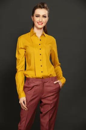 Mustard Panel Shirt