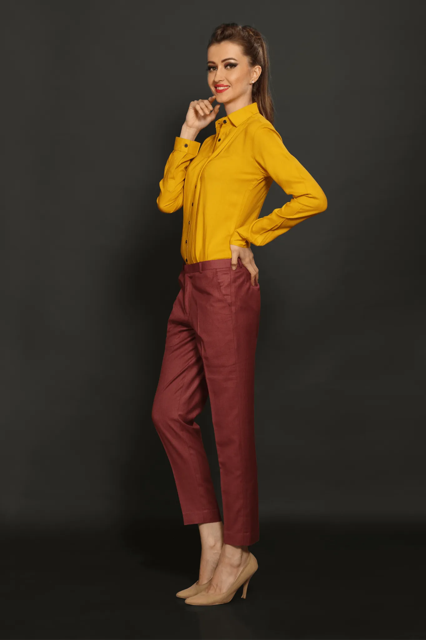 Mustard Panel Shirt