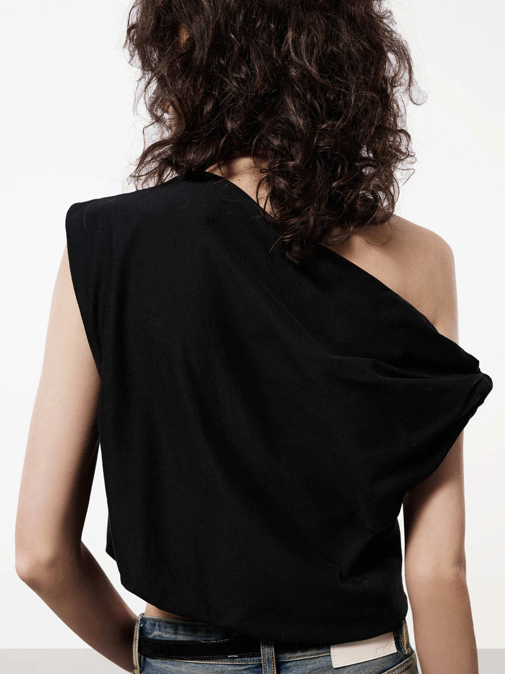 One Shoulder Cotton Top
