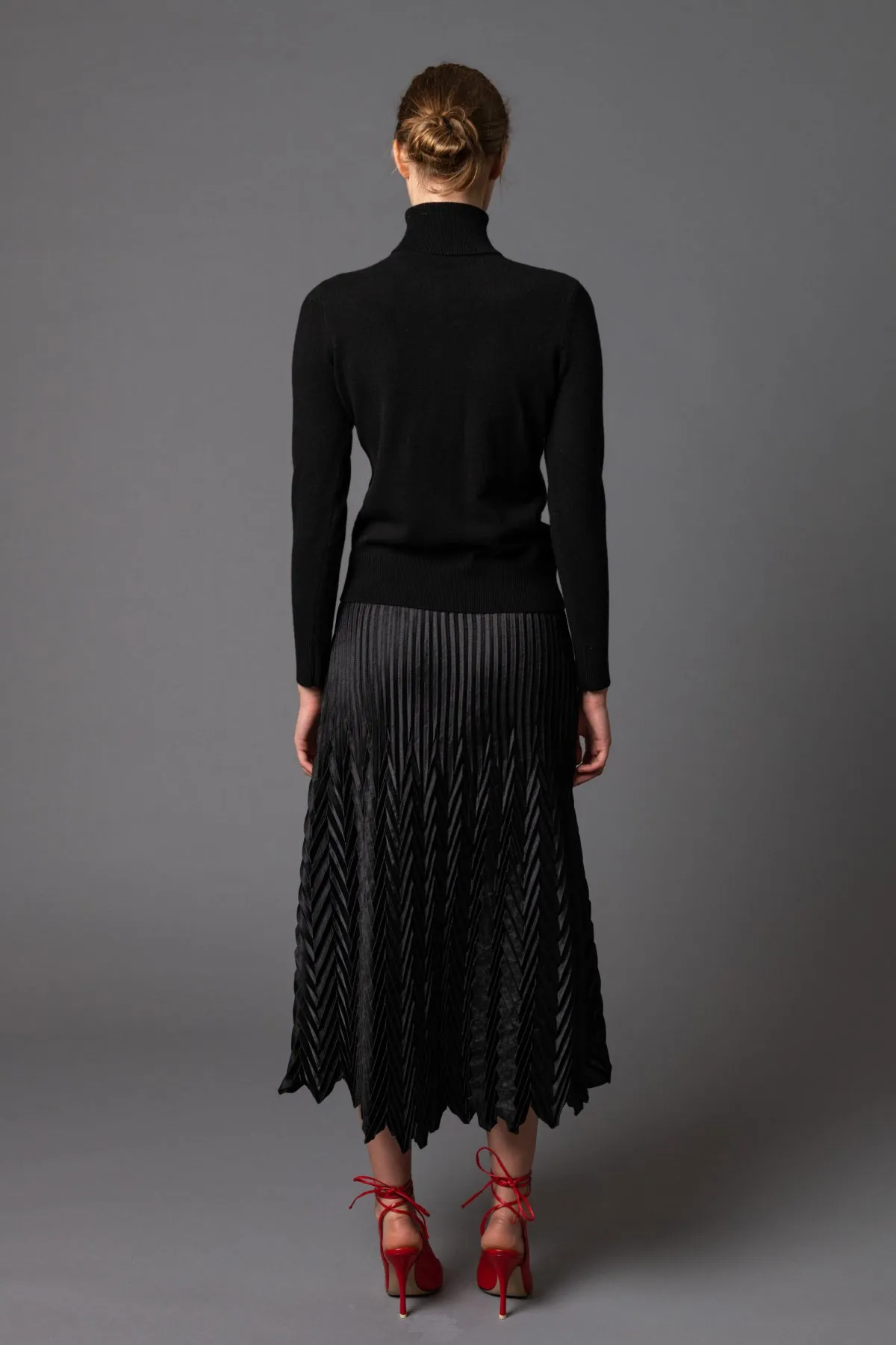 Origami Double Pleat Skirt