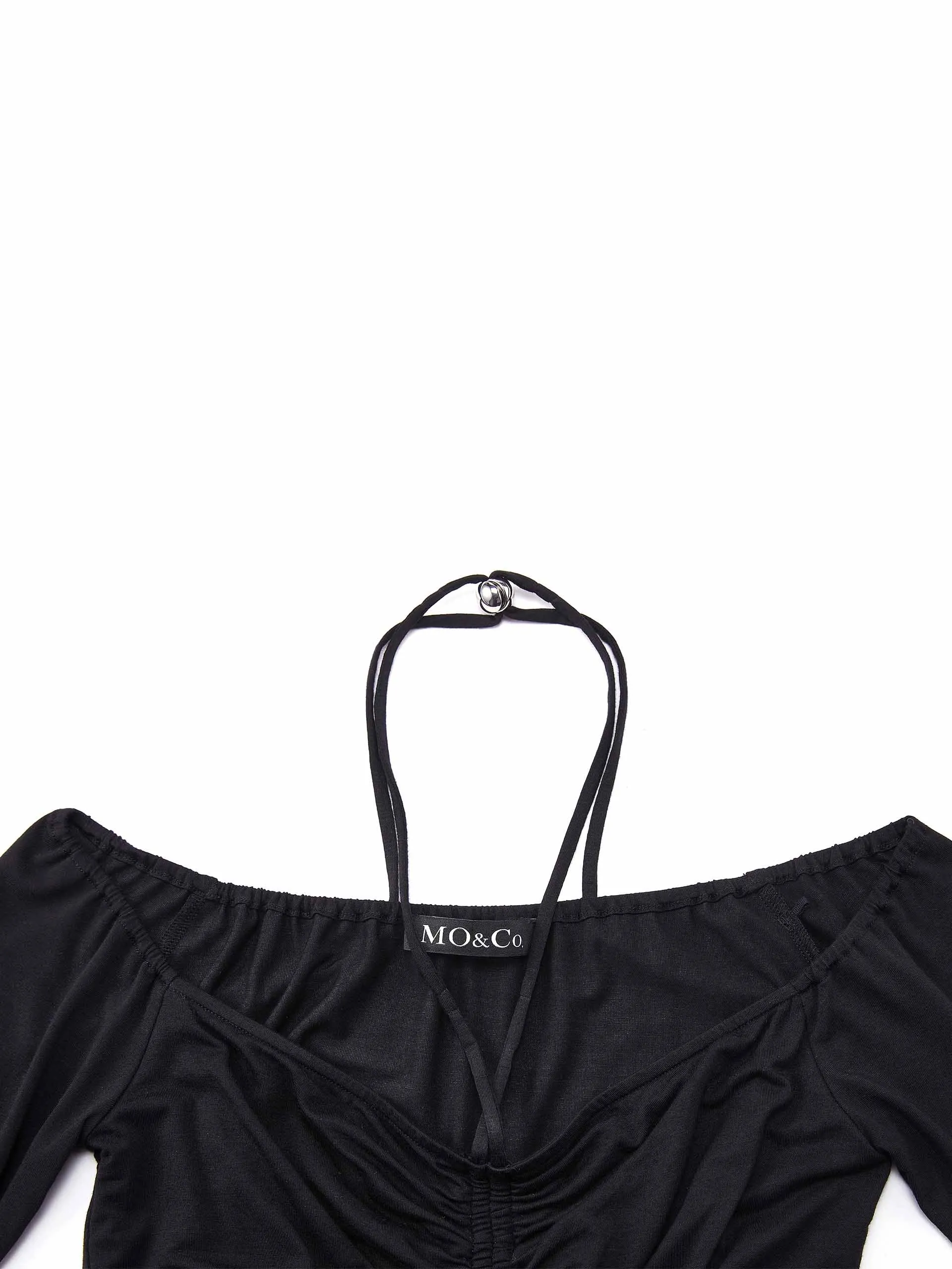Pleated Halterneck Top