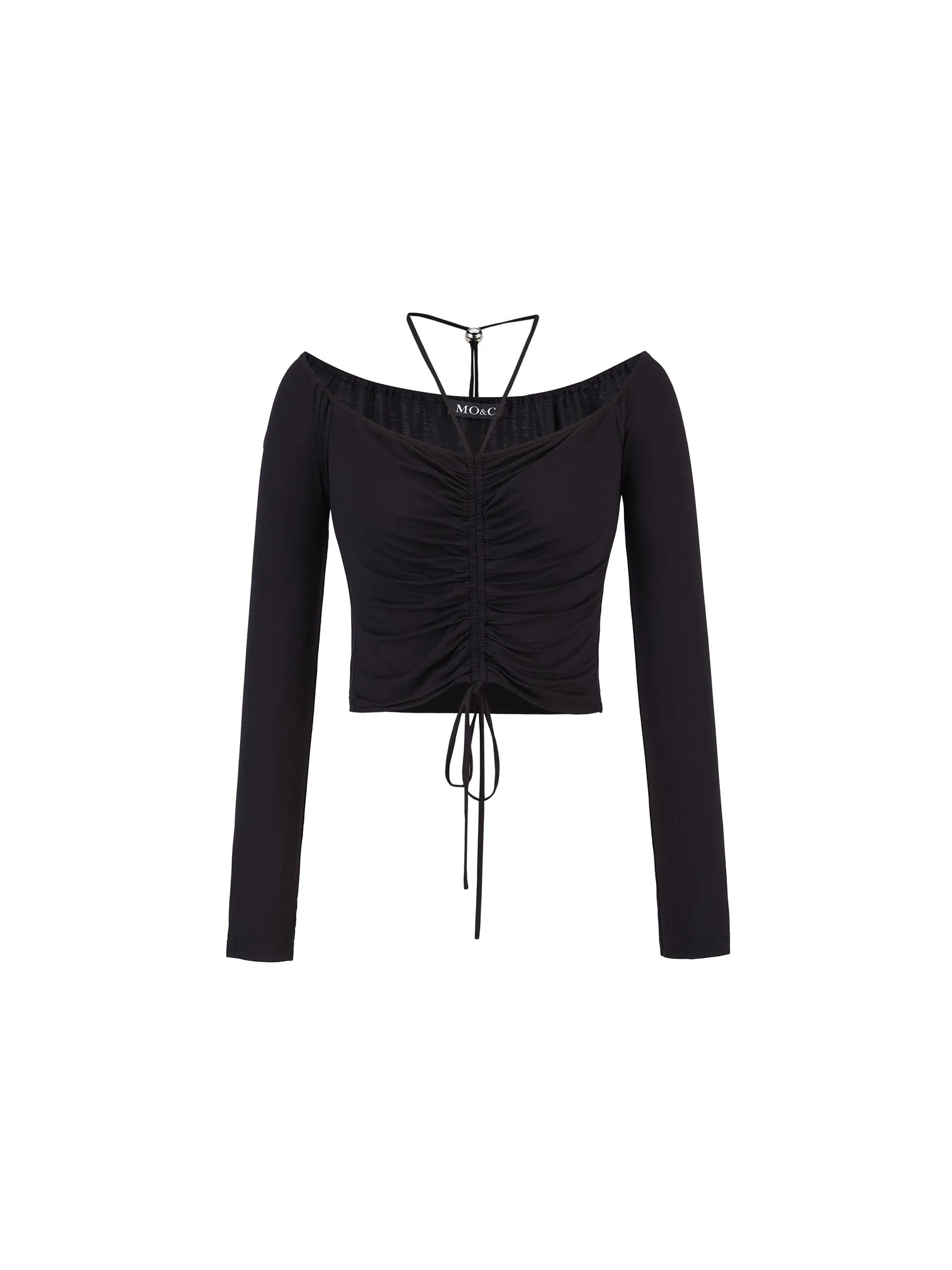 Pleated Halterneck Top