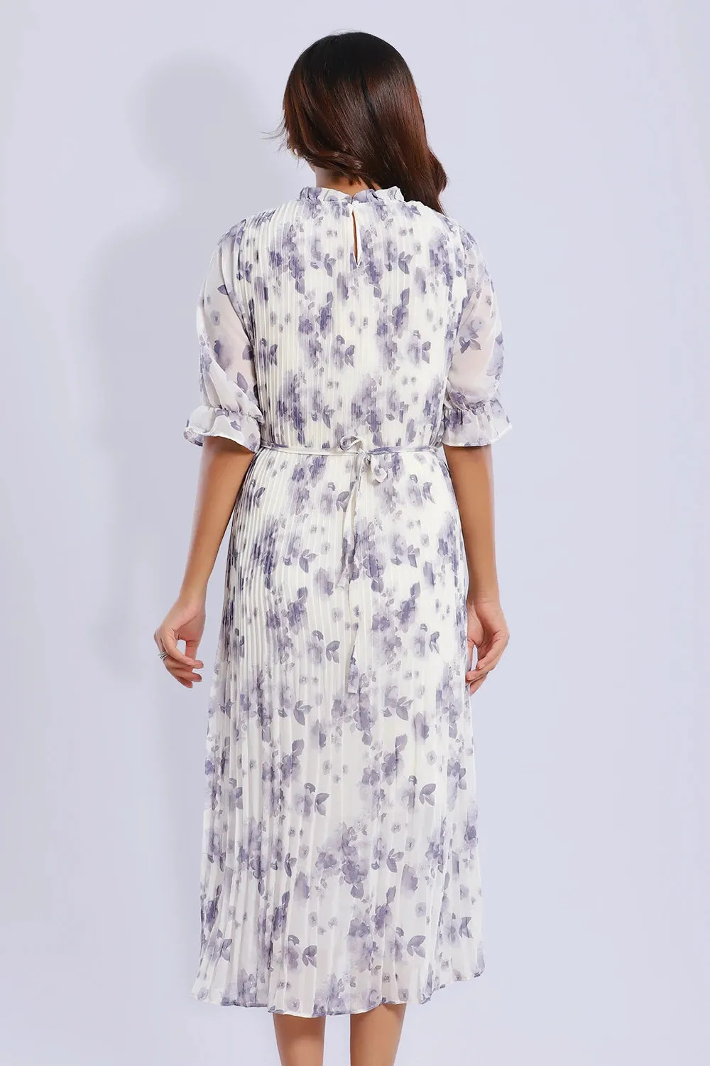 Pleated Long Dress
