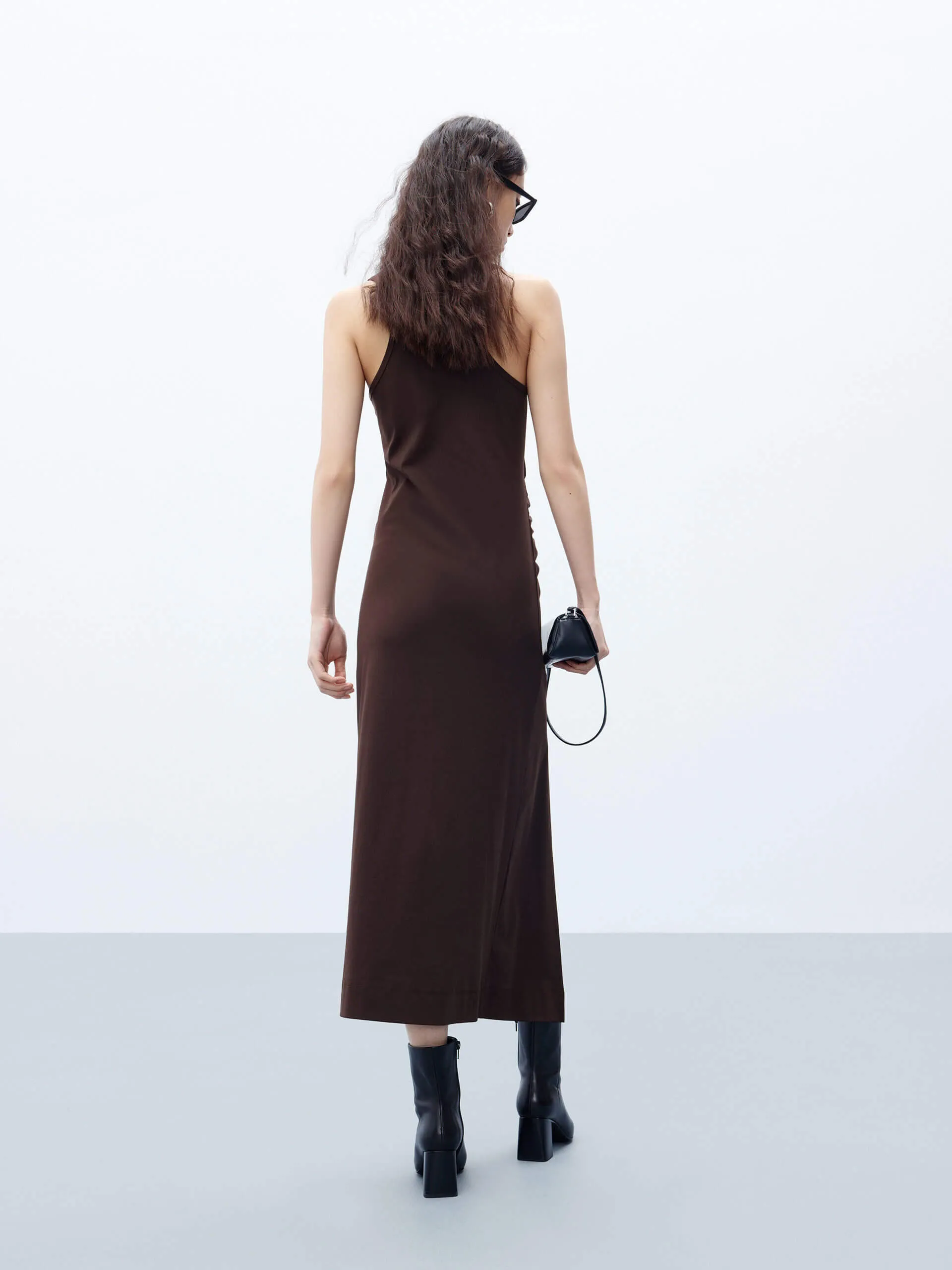 Pleated Side Bolero Dress