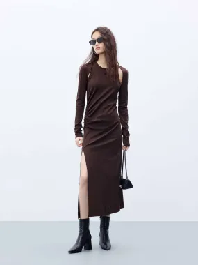 Pleated Side Bolero Dress