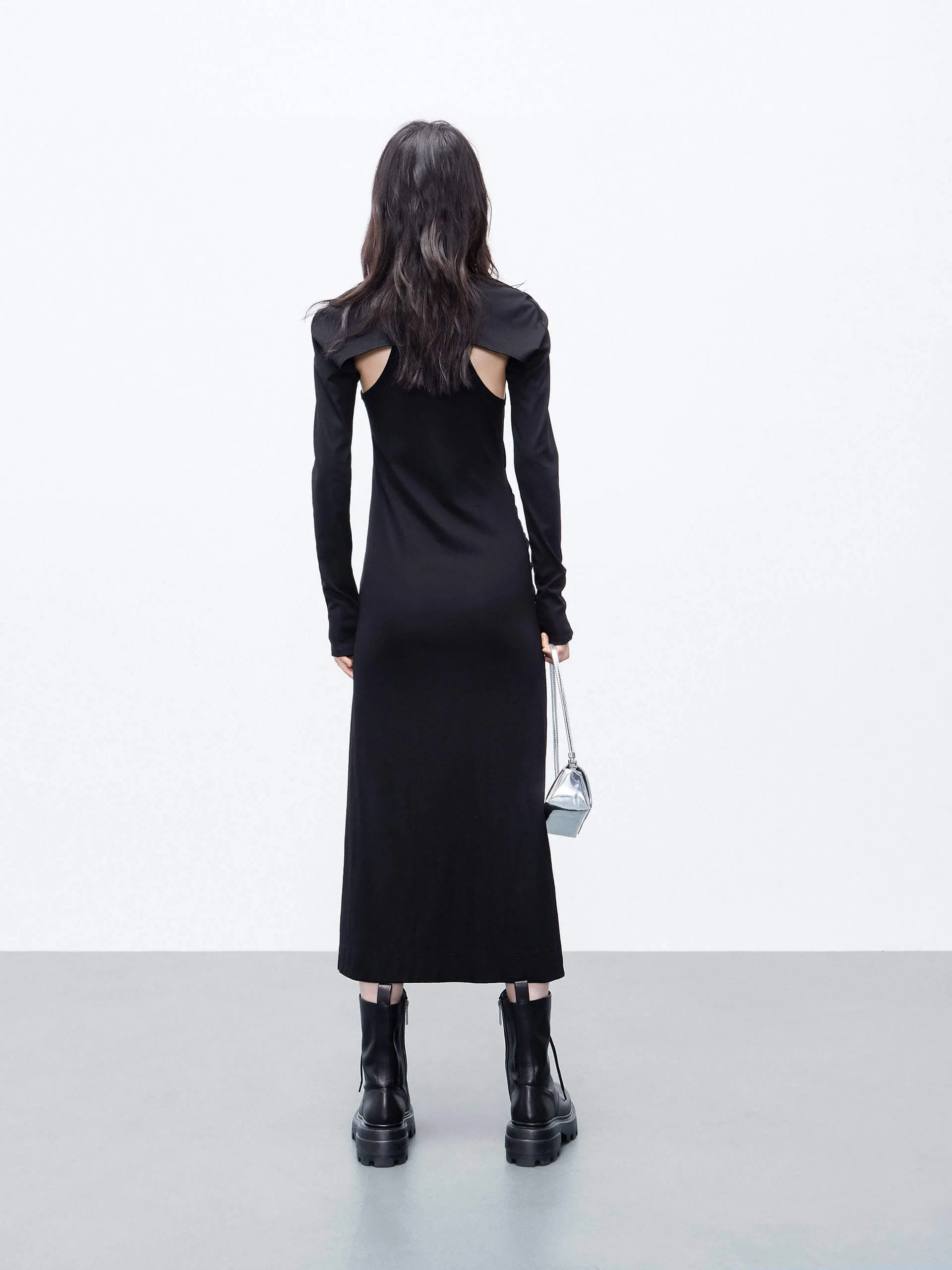 Pleated Side Bolero Dress