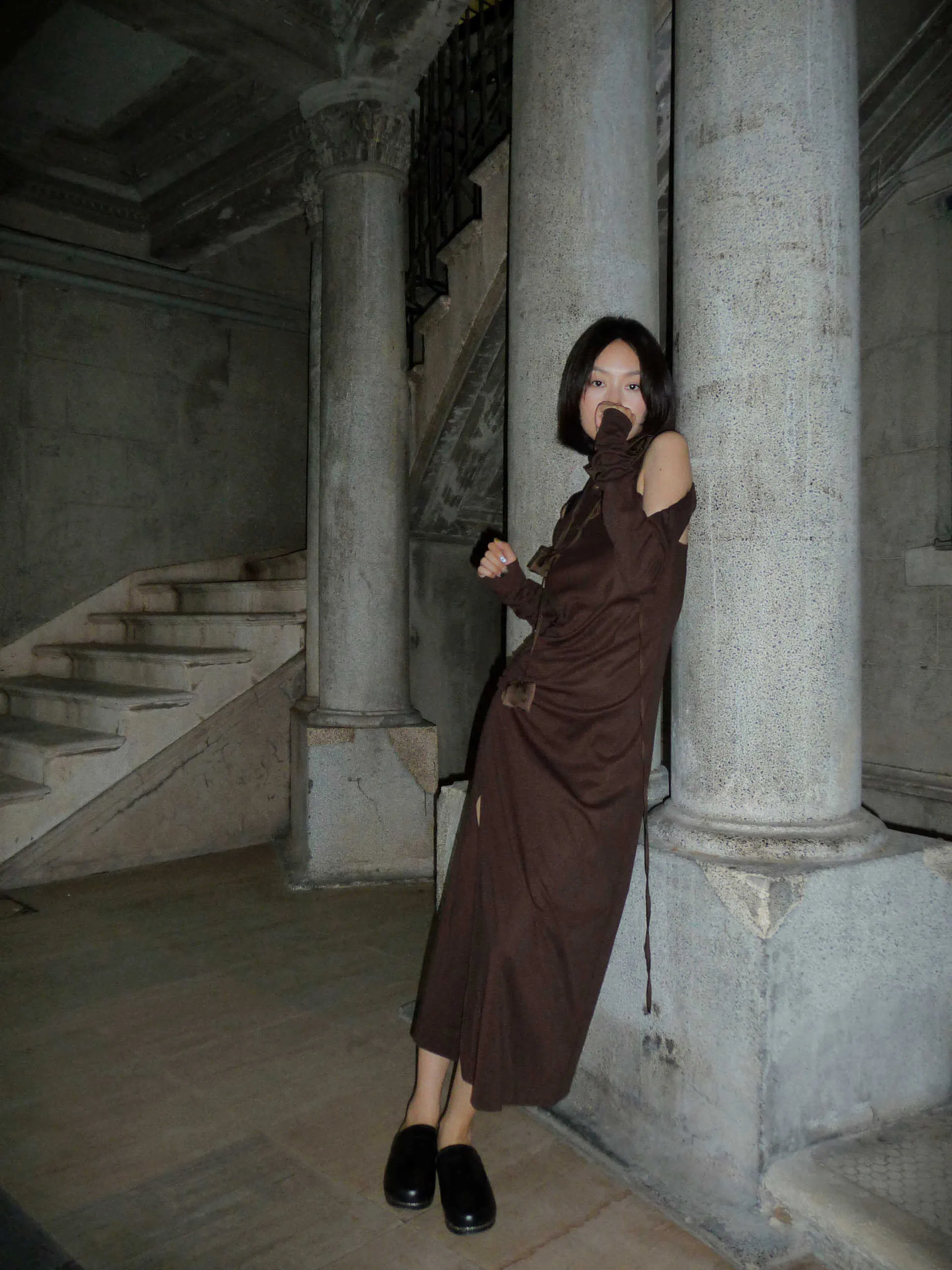 Pleated Side Bolero Dress