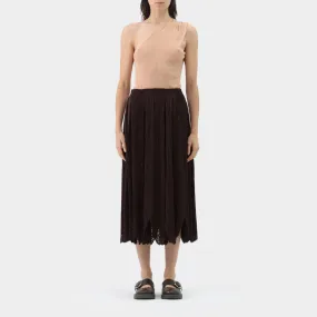 Pleats Please Lazer Cut Pleated Skirt