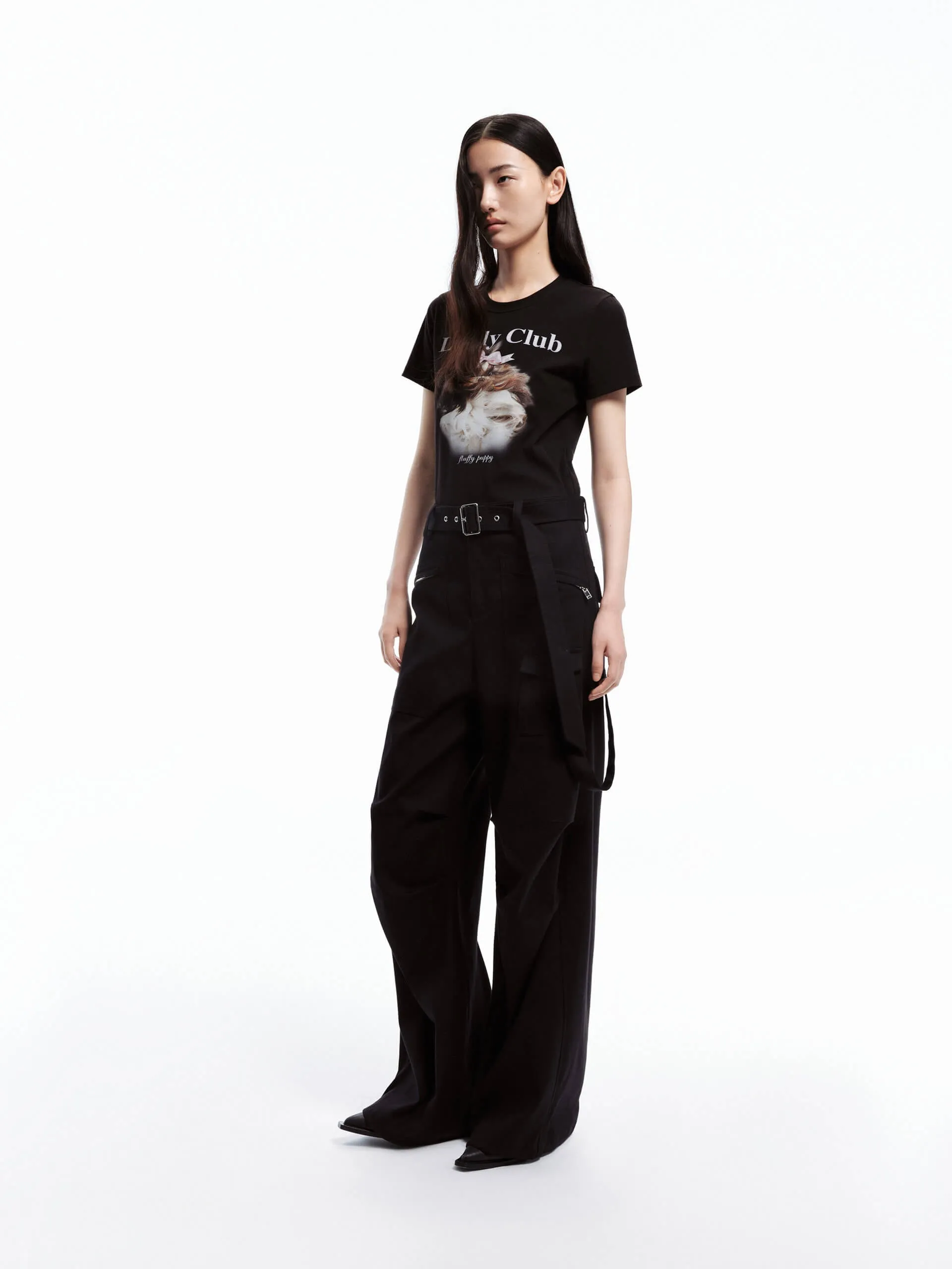 Printed Cotton Blend T-shirt