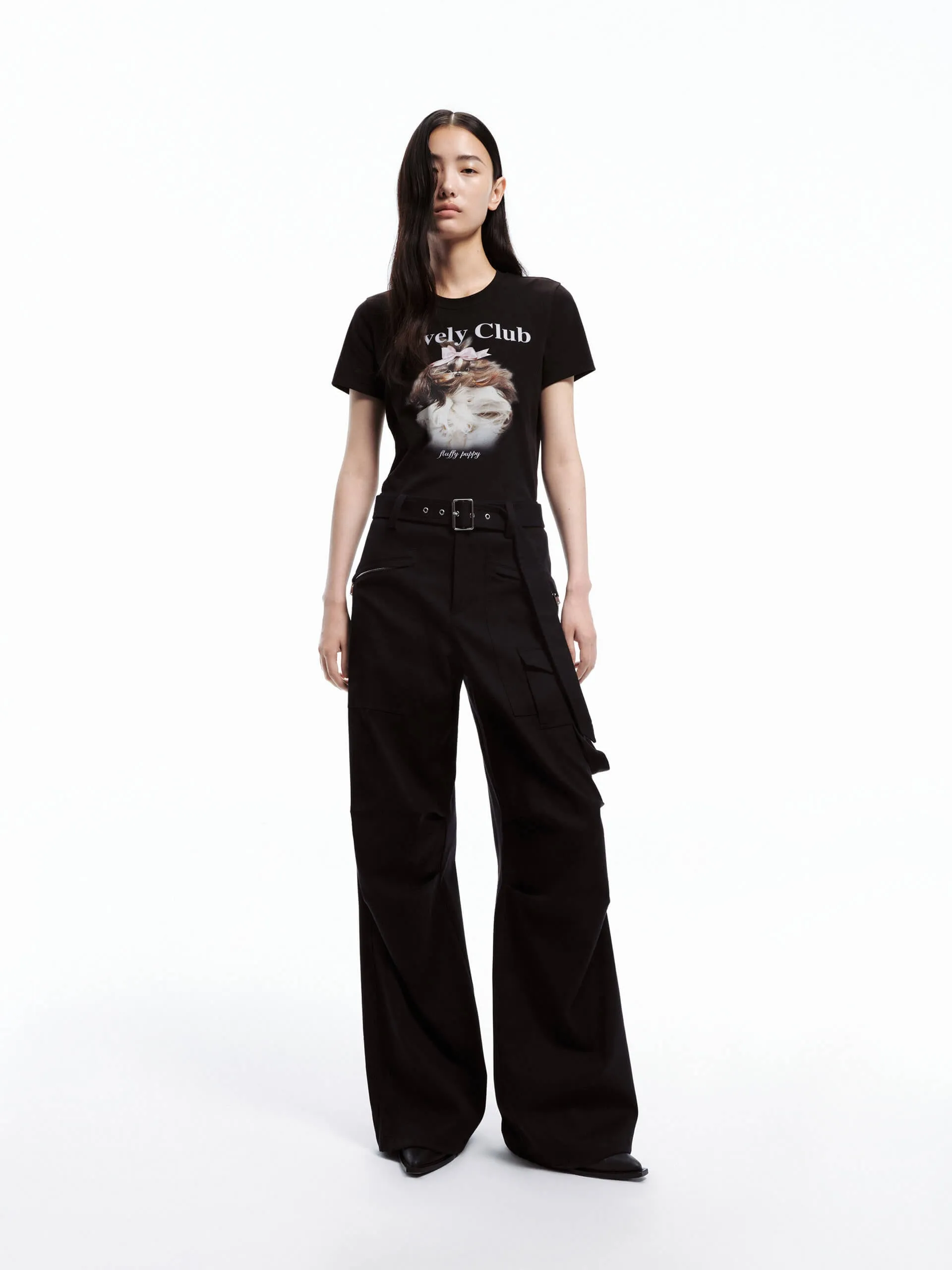 Printed Cotton Blend T-shirt
