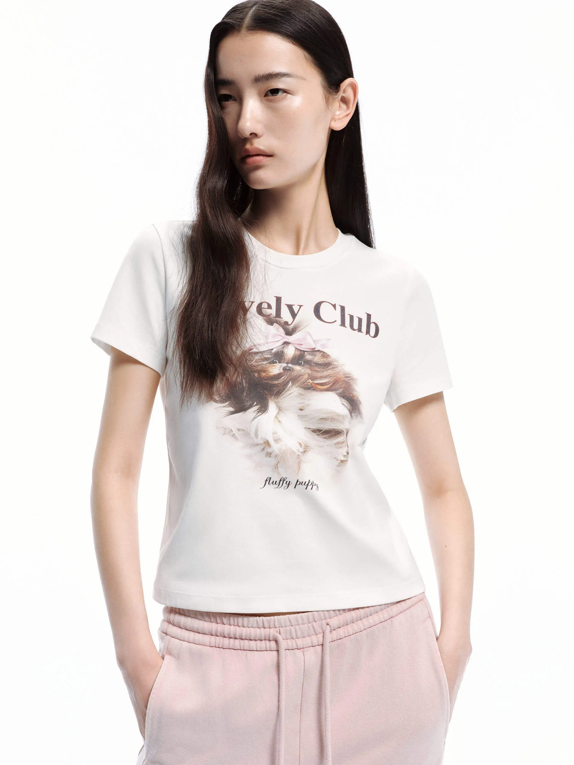 Printed Cotton Blend T-shirt