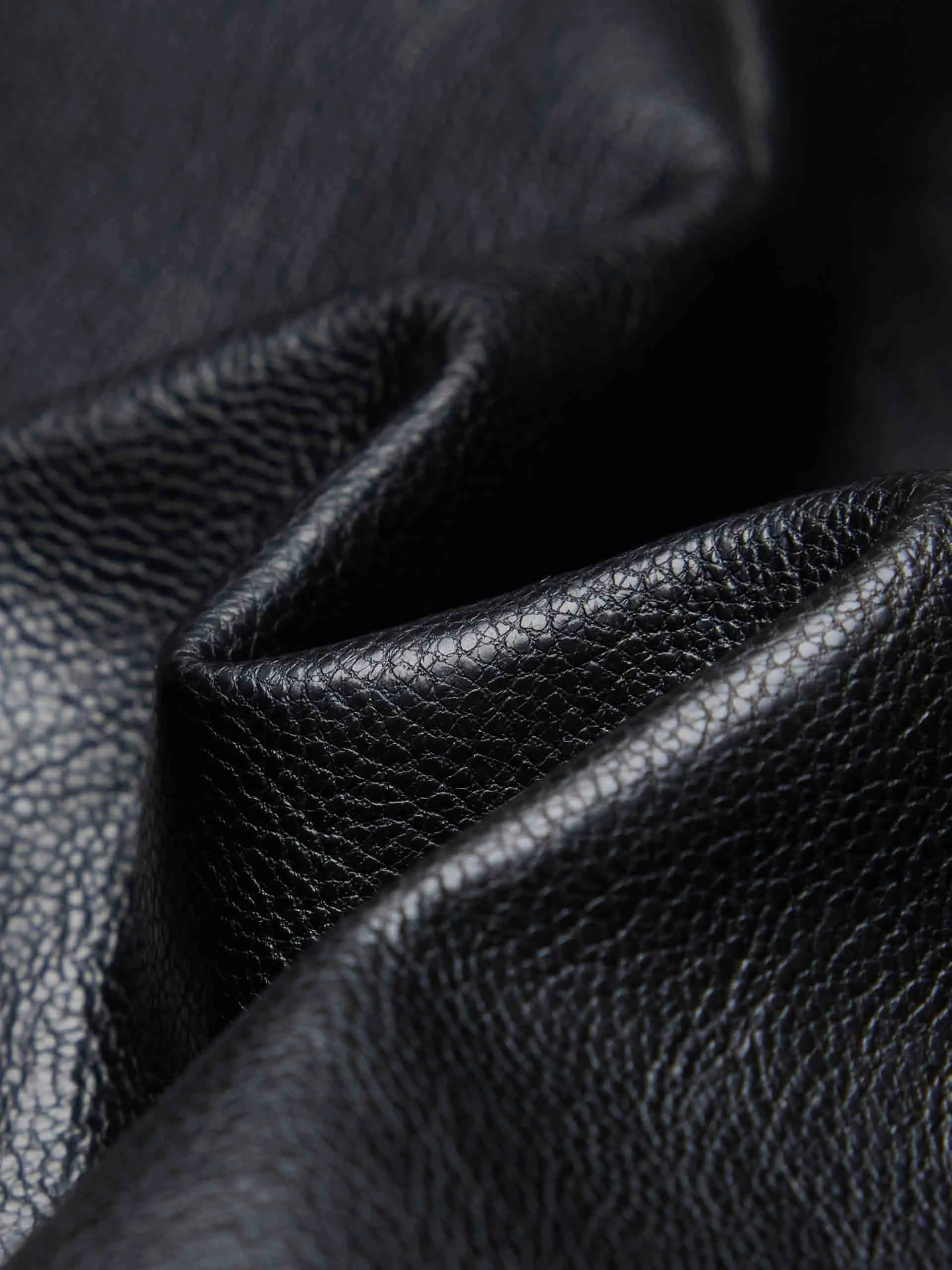 PU Leather Pleated Shorts