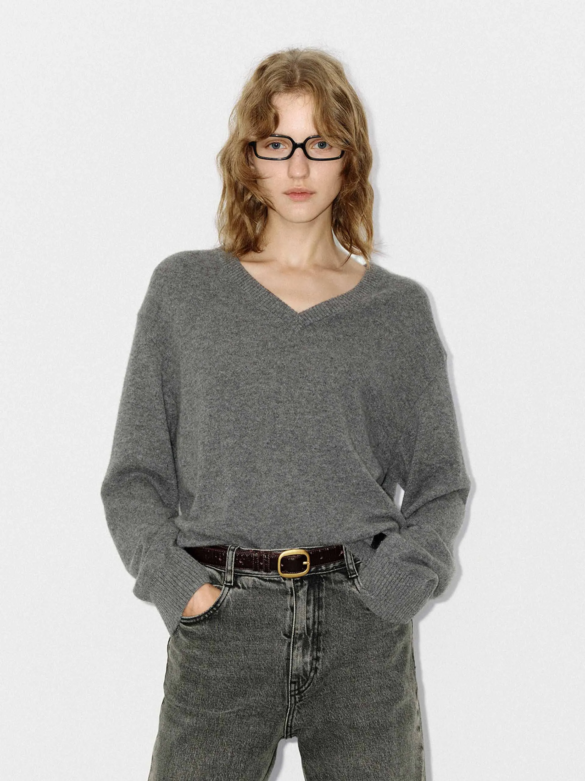 Pure Cashmere Knit Sweater