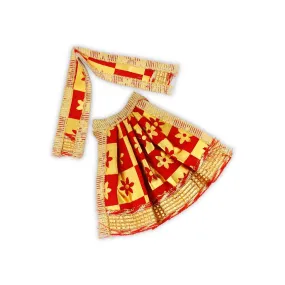 Radha Krishna Dress Set - 2 Inches | Krishna And Radha Dress/ Krishna Radha Costume for Deity