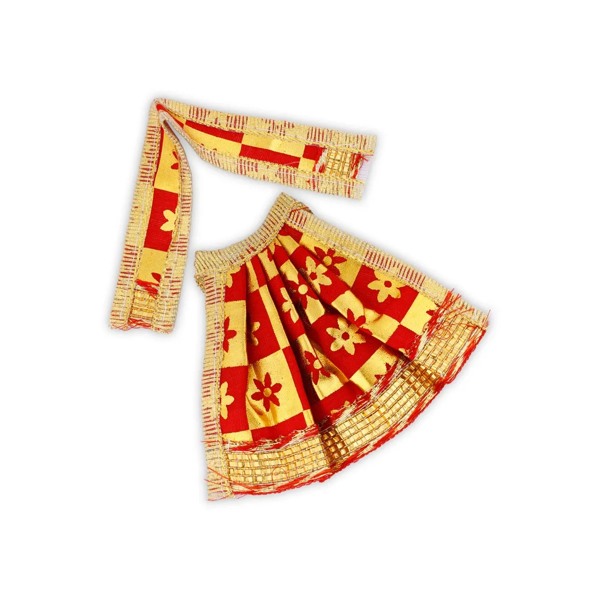 Radha Krishna Dress Set - 2 Inches | Krishna And Radha Dress/ Krishna Radha Costume for Deity